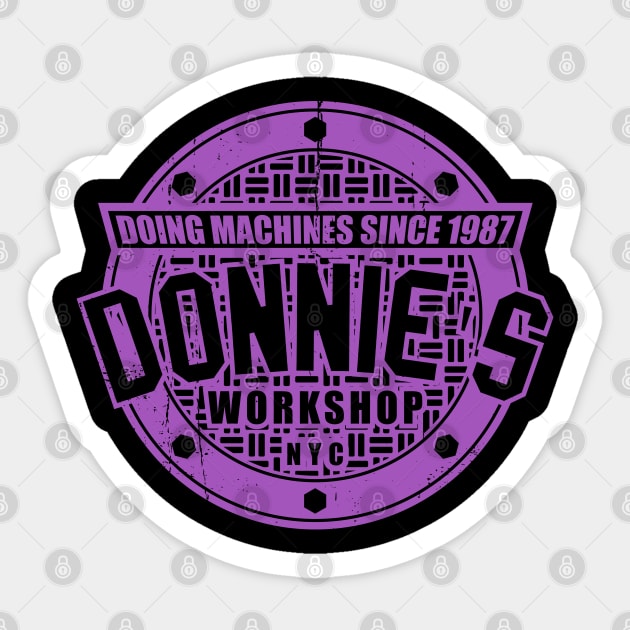 Donnie's Workshop Sticker by nickbeta